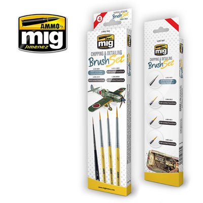 Chipping &amp; Detailing Brush Set Mig7603