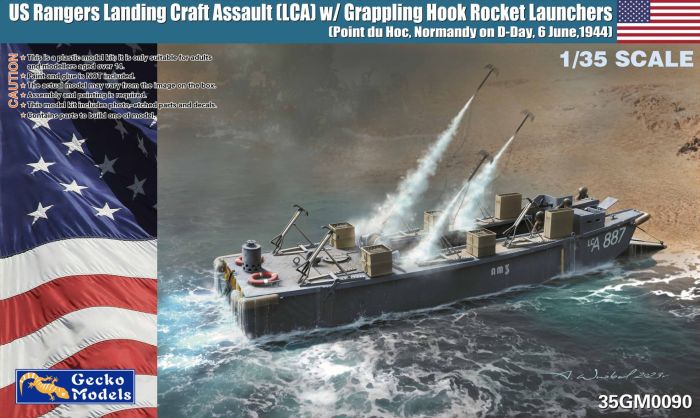 Gecko Models 1/35 US Rangers LC(A) with Grappling hooks - Access Models