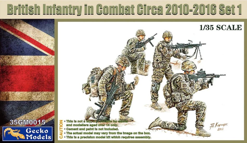 Gecko Models British Infantry In Combat Circa 2010-2016 Set 1 35gm0015 - Access Models