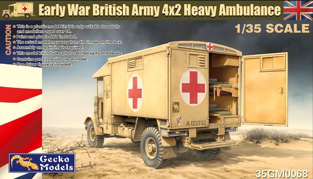 Gecko Models Early War British Army 4 By 2 Heavy Ambulance 35gm0068 - Access Models