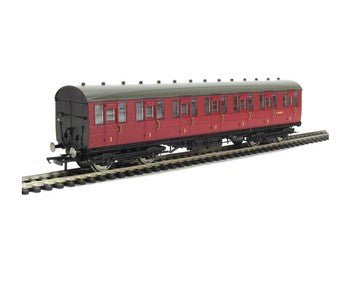 Gresley Non-Vestibuled Suburban First E81025e In Br Crimson R4519 - Access Models