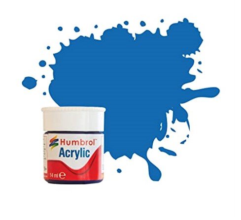Humbrol Acrylic Paints 14ml Sea Blue Gloss No 47 AB0047EP - Access Models