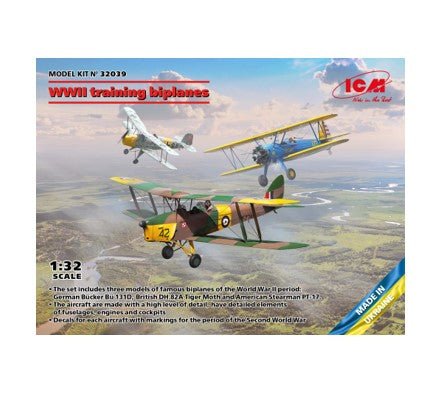 ICM 1/32 WWII Training Biplanes (3 Models) ICM32039 - Access Models