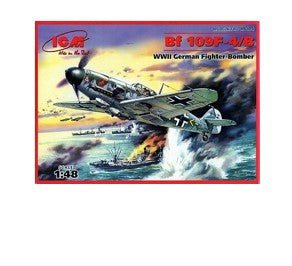 ICM 1/48 Bf 109f-4/B Wwii German Fighter 48104 - Access Models