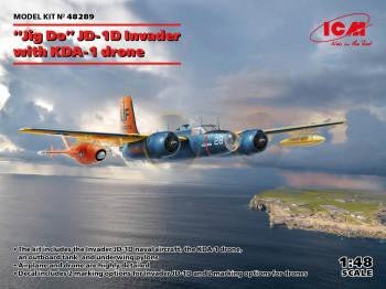 ICM 1/48 Jig Dog&#39; Jd-1d Invader With Kda-1 Drone 1:48 48289 - Access Models