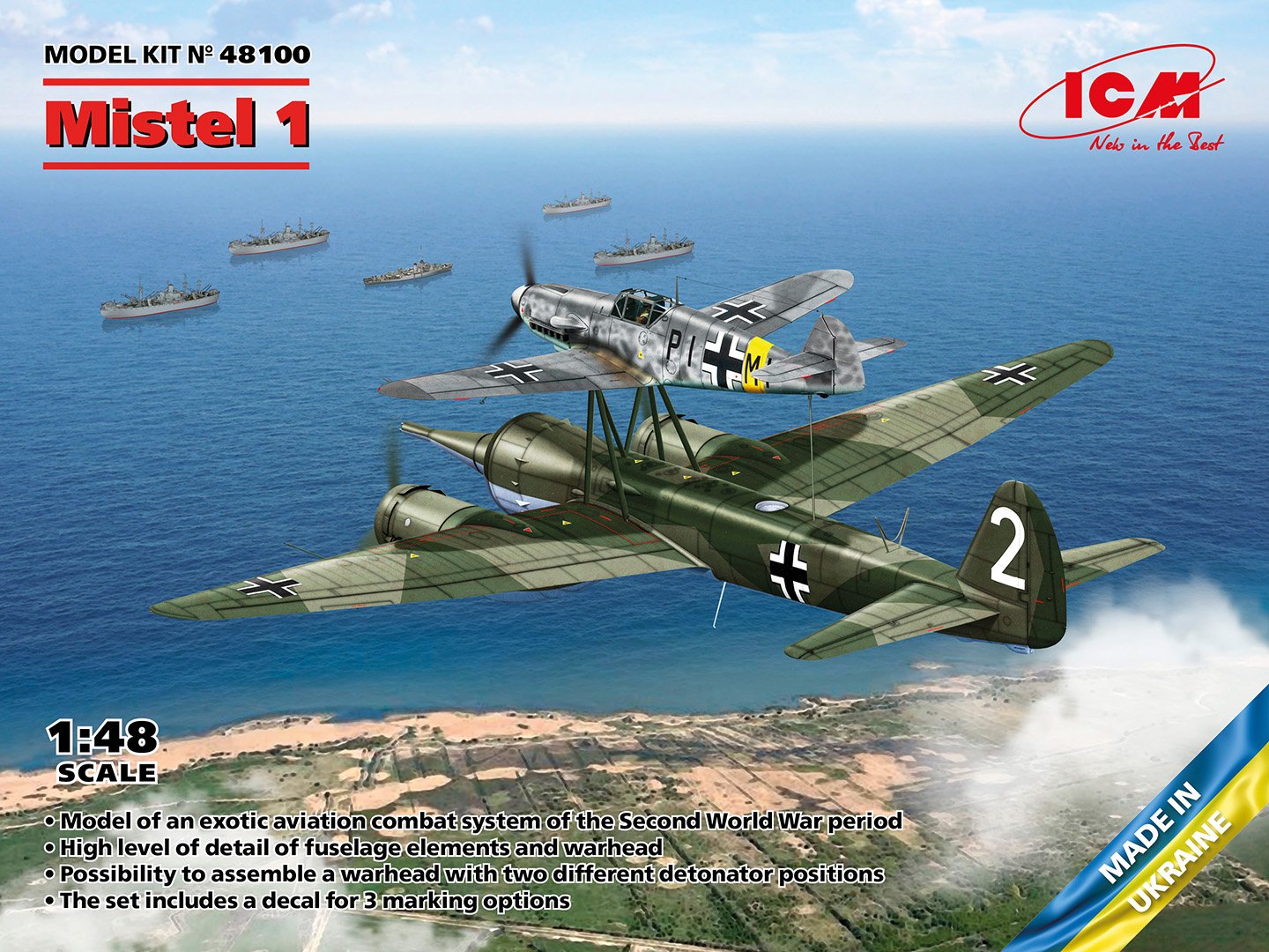 ICM 1/48 Mistel 1, WWII German Composite Aircraft 48100 - Access Models