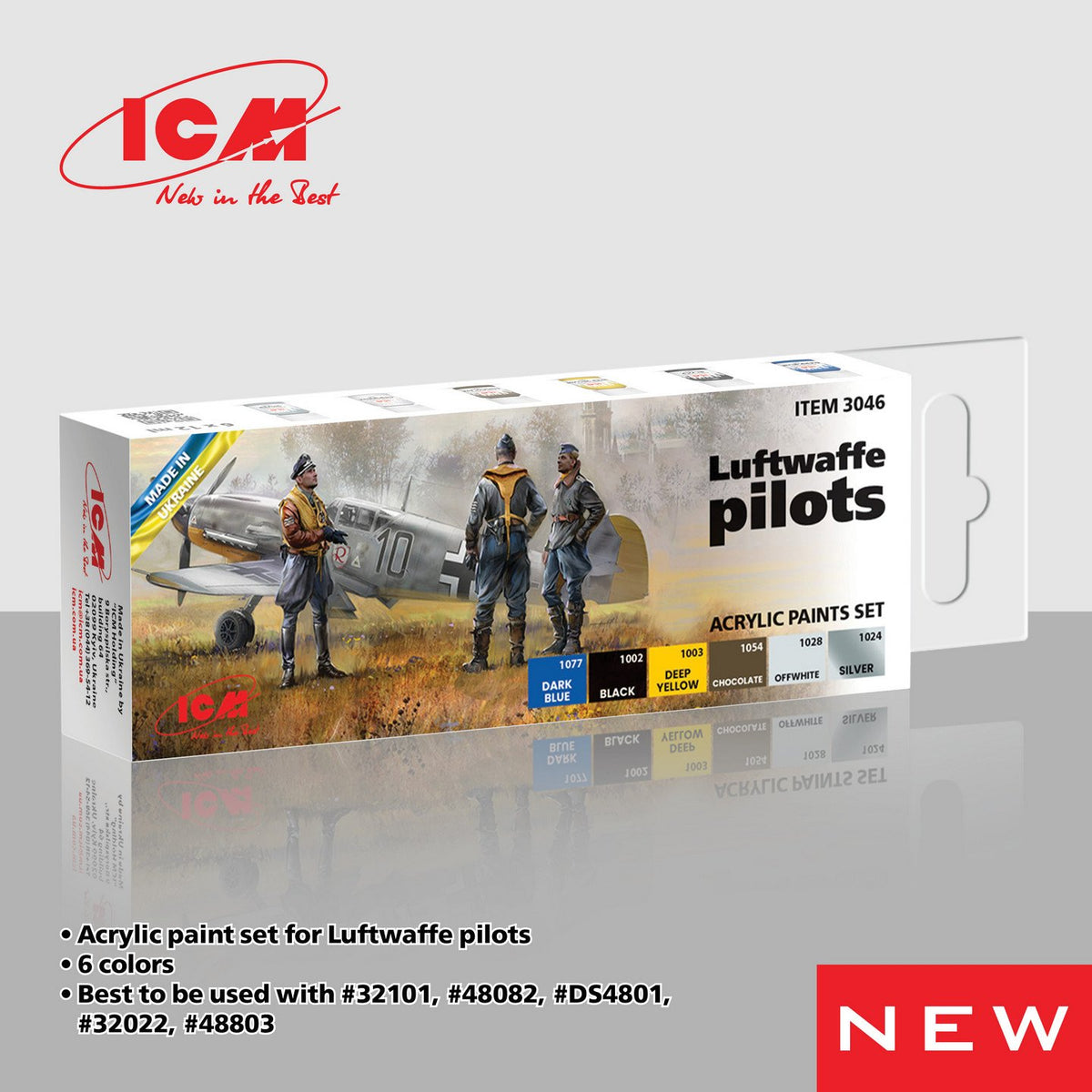 ICM Paint Set Luftwaffe Pilots 03046 - Access Models