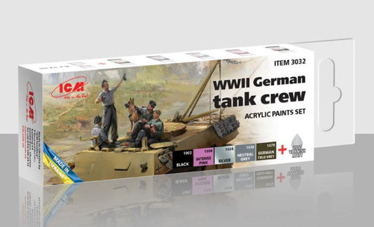ICM Paint Set - WWII German Tank Crew ICM03032 - Access Models