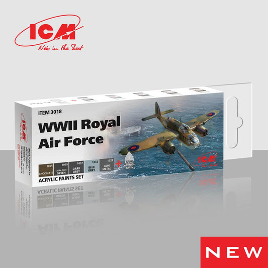 ICM Paint Set - WWII Royal Air Force ICM08310 - Access Models