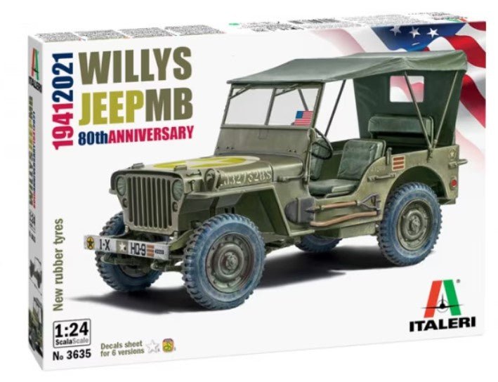 Italeri 1/24 Italeri Willys Jeep Mb 3635 - Access Models