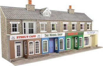 Low Relief Stone Shop Fronts Card Kit Po273