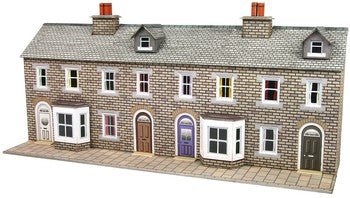 Low Relief Terraced House Fronts Pn175