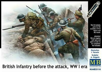 Master Box British Infantry Before The Attack, Wwi Era 35114 - Access Models