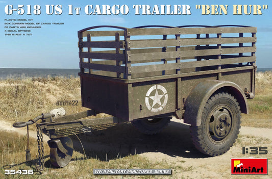 Miniart 1/35 G-518 US 1t Cargo Trailer "Ben Hur" 35436 - Access Models