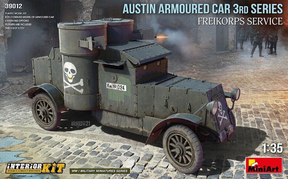 MiniArt Austin Armoured Car 3rd Series/ Freikorps Service Mt39012 - Access Models