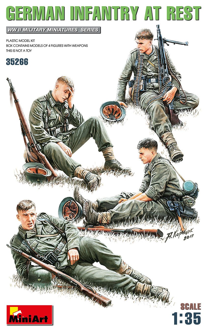 MiniArt German Infantry At Rest Mt35266 - Access Models