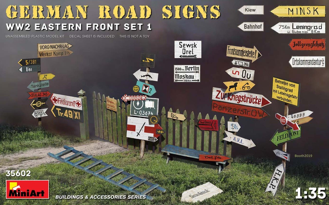 MiniArt German Road Signs Wwii (Eastern Front 1) 35602 - Access Models