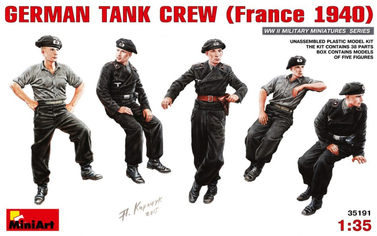 MiniArt German Tank Crew (France 1940) 35191 - Access Models