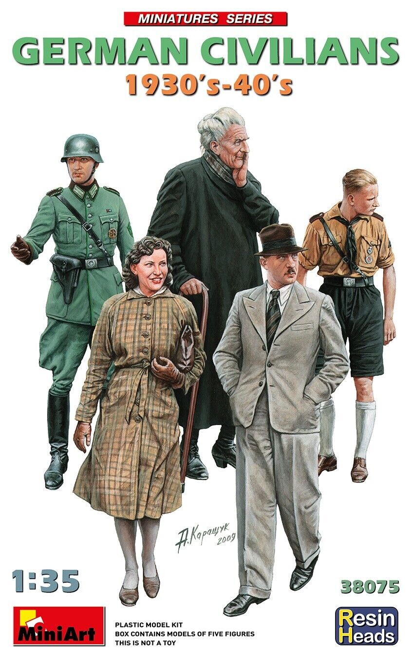 MiniArt Germany Civilians 30-40s (Resin Head) 38075 - Access Models