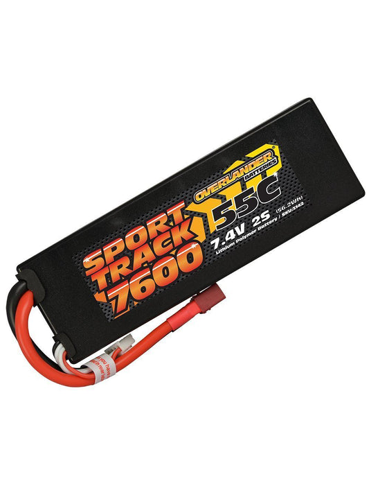 Overlander 7600mah 7.4v 2s 55c Hard Case Sport Track Lipo Battery - Access Models