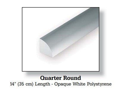 Polystyrene Quarter Round 0.75mm 246 - Access Models