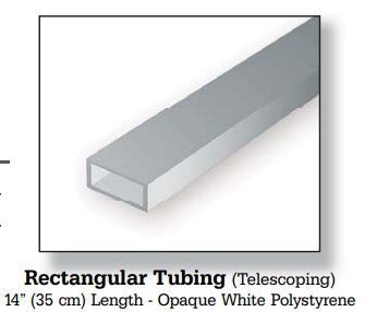 Polystyrene Rectangle Tube 4.8 X 7.9 Mm - Access Models