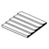 Polystyrene Sheets 4031 CLAPBOARD .030&quot; Spacing (0.75 mm) .040&quot; Thick - Access Models