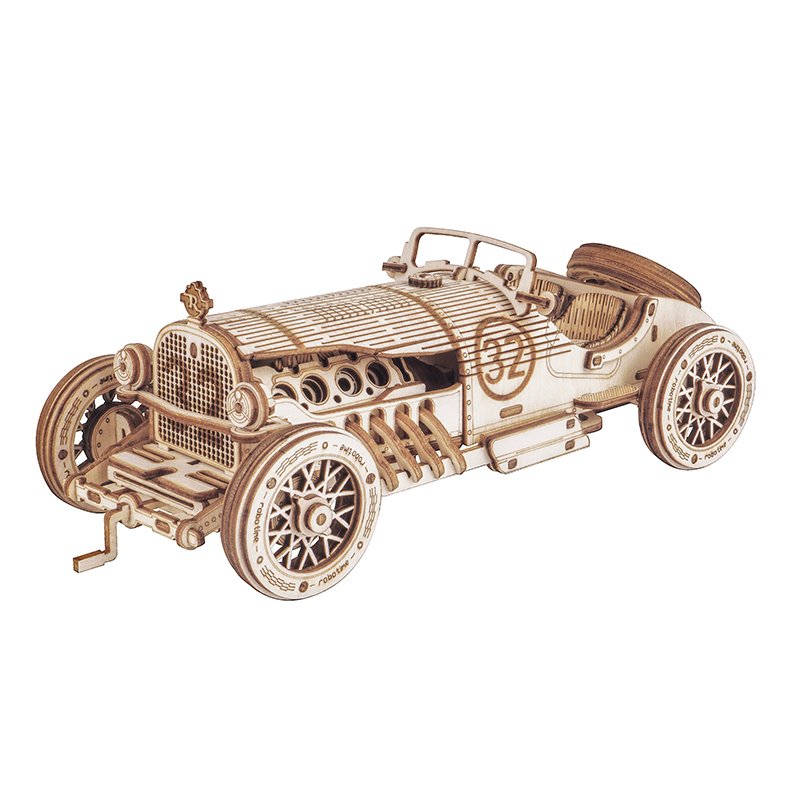 Rokr Grand Prix Car 3D Wooden Model Kit MC401 - Access Models