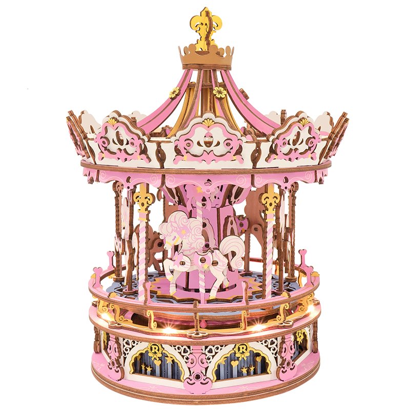 Rokr Romantic Carousel Dream version Music Box AMK62J - Access Models