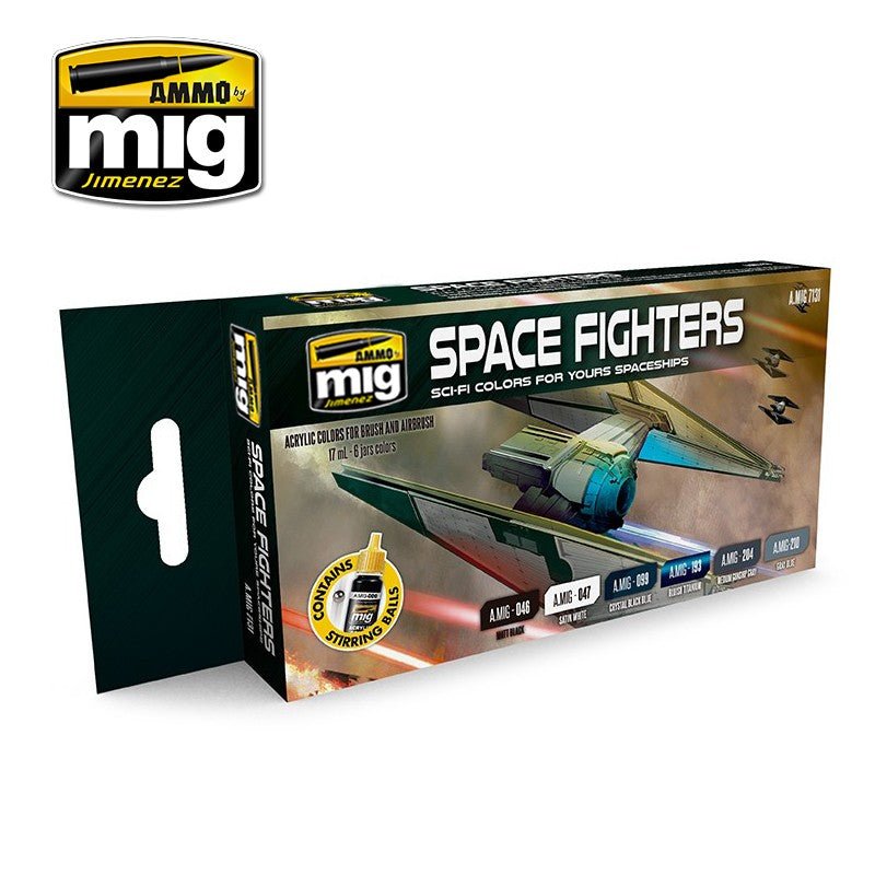 Space Fighters Sci Fi Acrylic Paint Set Mig7131 - Access Models