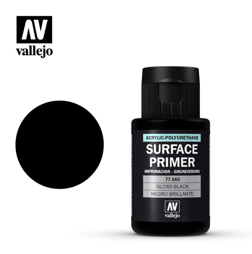 Surface Primer 77.660 Gloss Black Av Vallejo - Access Models