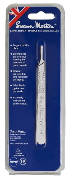Swann Morton No. 3 Small Fitment Handle & 5 No.10A Blades - Access Models