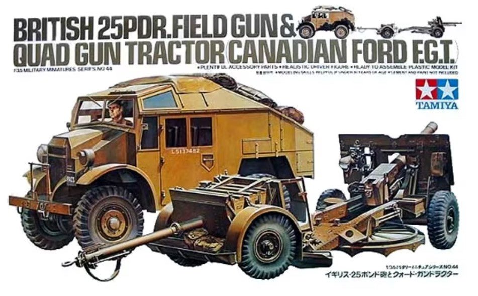 Tamiya 25pdr.Field Gun & Quad Gun Tractor 35044 - Access Models