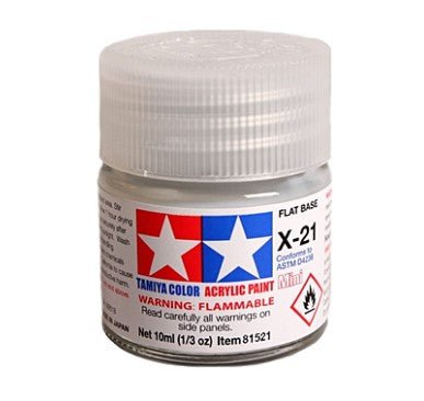 Tamiya Acrylic Paints 10ml X21 Flat Base - Access Models