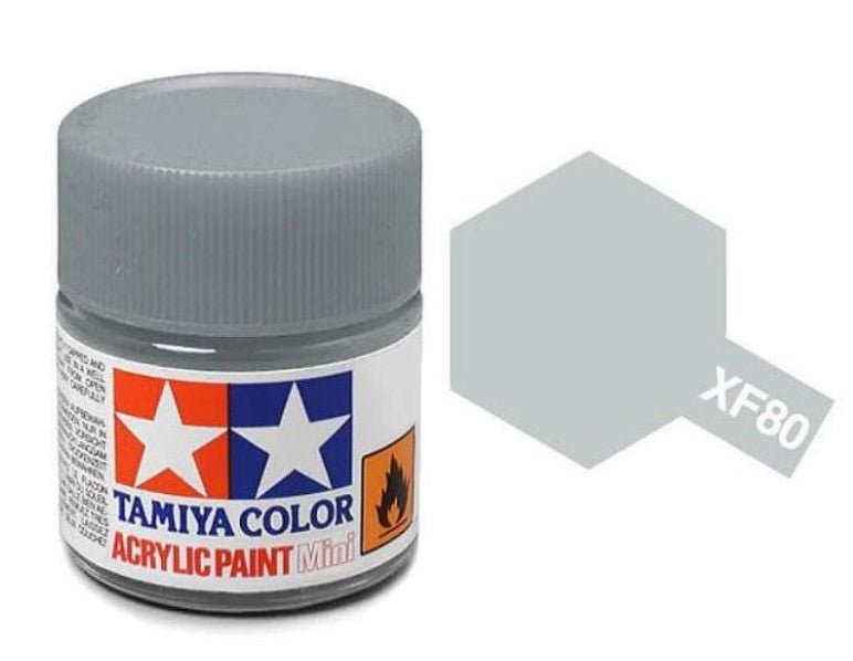 Tamiya Acrylic Paints 10ml XF80 Royal Light Grey - Access Models