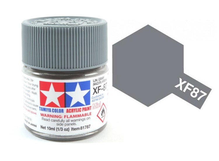 Tamiya Acrylic Paints 10ml Xf87 Ijn Grey (Maizuri Arsenal) - Access Models