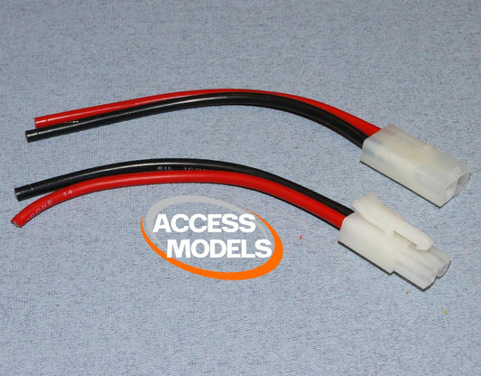 Tamiya Connector Set w/14AWG Sil.Le O-FS-TAM/LD - Access Models