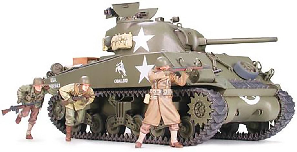 Tamiya M4a3 Sherman W/75mm Gun & 3 Figs. 35250 - Access Models