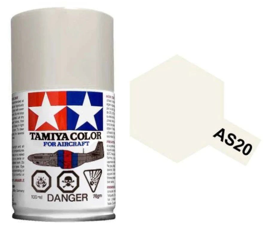 Tamiya Spray Paints 100ml As20 Insignia White - Access Models