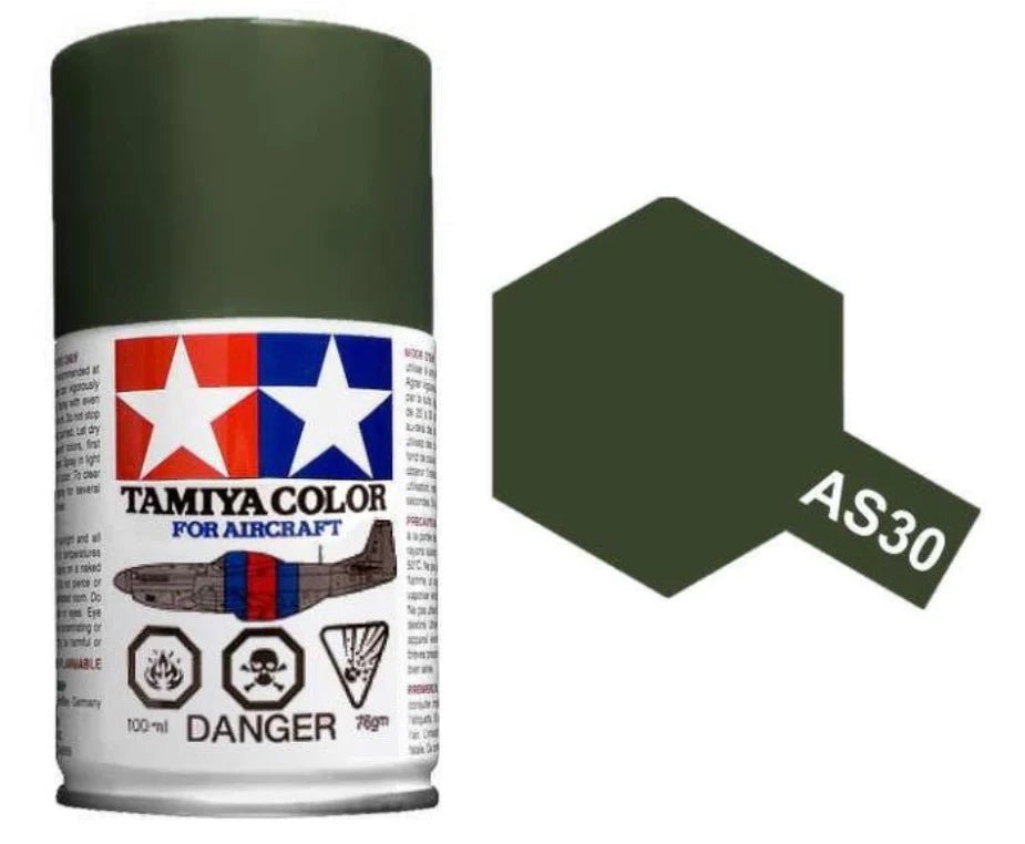 Tamiya Spray Paints 100ml As30 Dark Green 2 (Raf) - Access Models