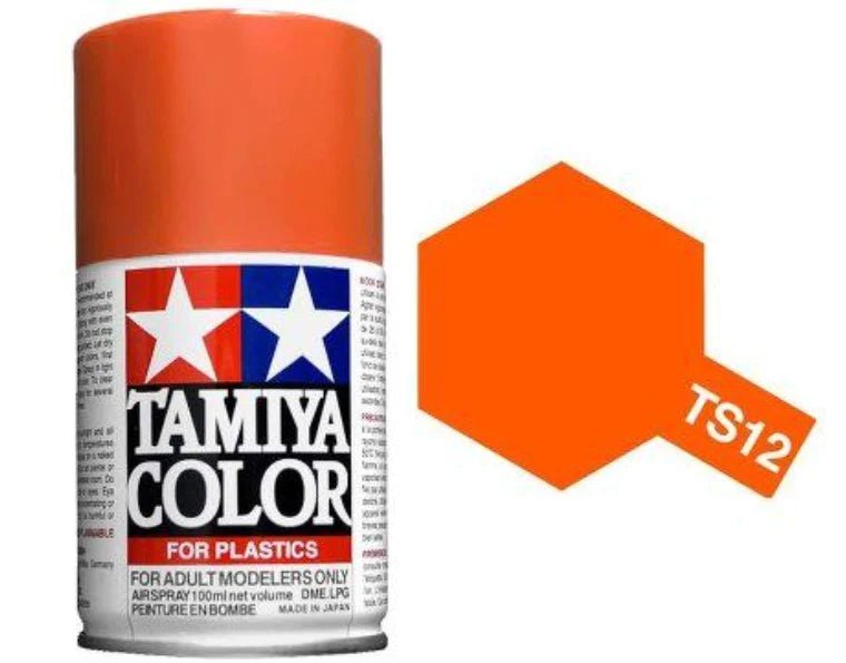 Tamiya Spray Paints 100ml TS12 Orange - Access Models