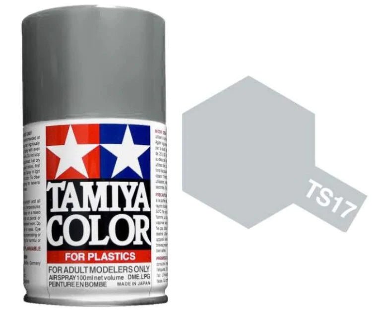 Tamiya Spray Paints 100ml TS17 Gloss Aluminium - Access Models