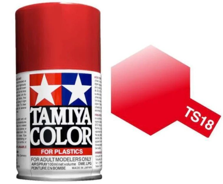 Tamiya Spray Paints 100ml TS18 Metallic Red - Access Models