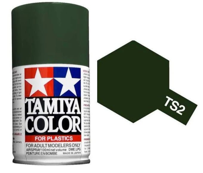 Tamiya Spray Paints 100ml TS2 Dark Green - Access Models