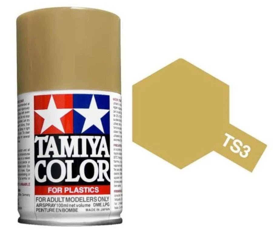 Tamiya Spray Paints 100ml TS3 Dark Yellow - Access Models