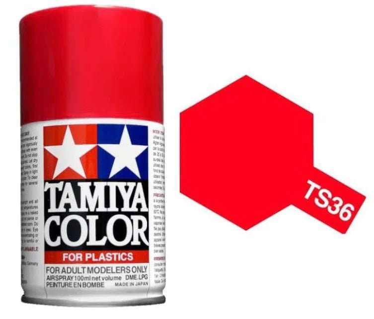 Tamiya Spray Paints 100ml TS36 Fluorescent Red - Access Models