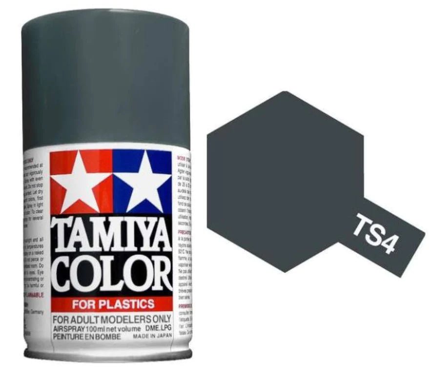 Tamiya Spray Paints 100ml TS4 German Grey - Access Models