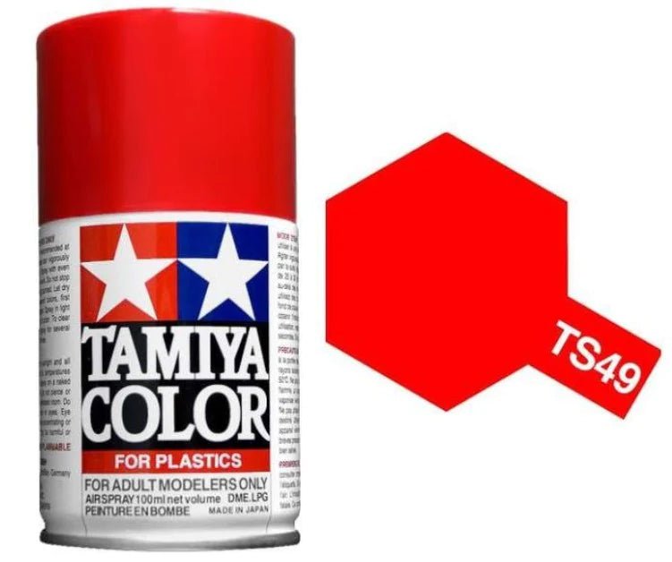 Tamiya Spray Paints 100ml TS49 Bright Red - Access Models