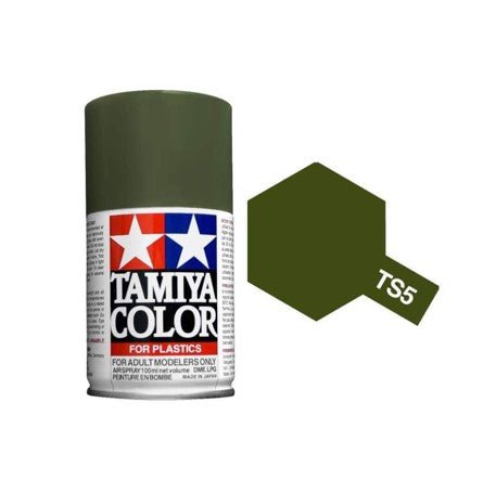 Tamiya Spray Paints 100ml TS5 Olive Drab - Access Models