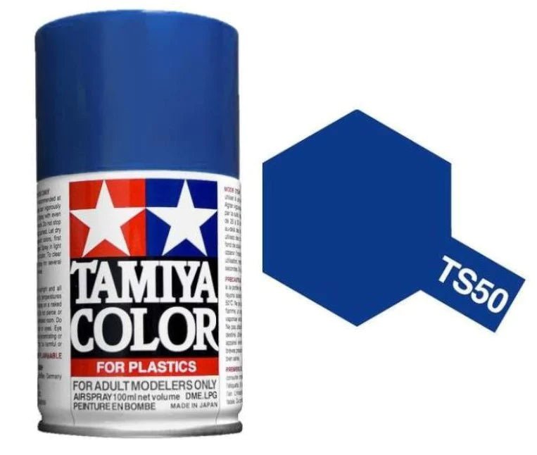 Tamiya Spray Paints 100ml TS50 Mica Blue - Access Models